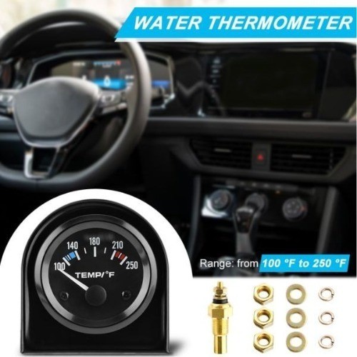 2″» 52mm Water Temp Gauge, 100-250℉ Water Temp Thermometer Meter Kit Car Access