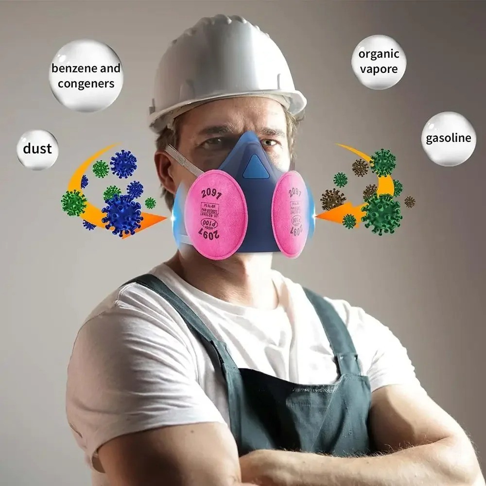 Half Face Respirator Mask P100 Particulate Welding Painting Dust Construction US