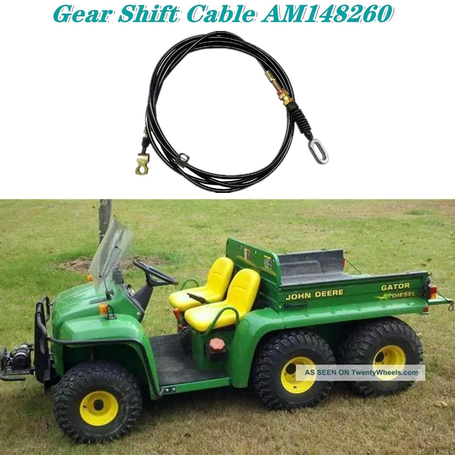 AM130237 Throttle Cable for John Deere Gator 4X2 6X4 Trail Accelerator Control