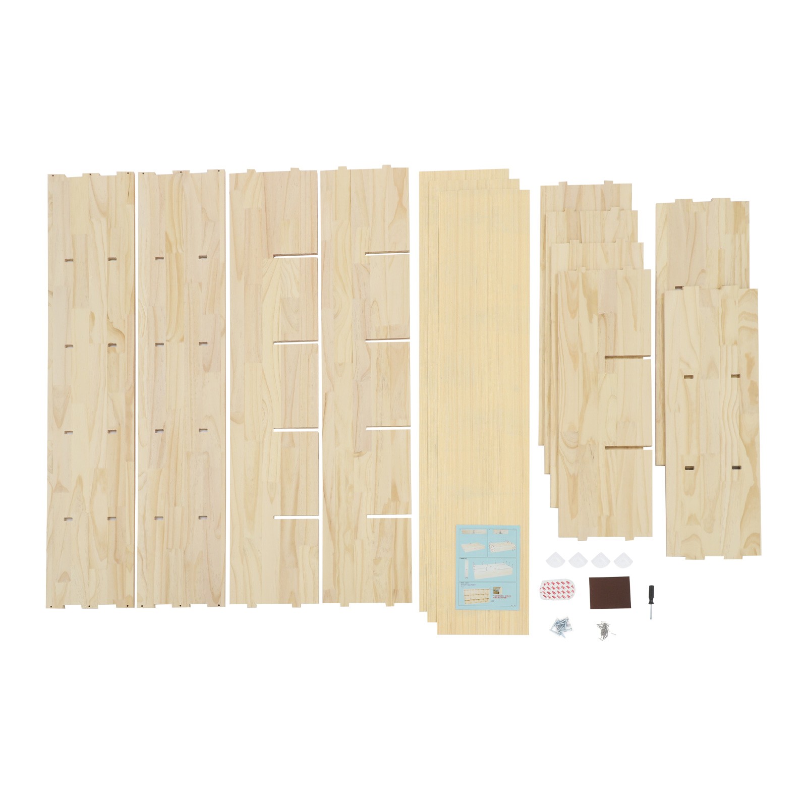 15 Compartment Bookcase 220 Lbs Load Deep Storage Shelf Unit 150x30x90cm Shelf