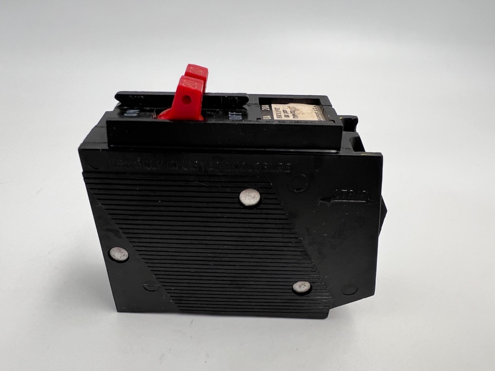 Bryant BR 20-20 BR2020 20 Amp 1 Pole Circuit Breaker Type BRD 120VAC Plug In