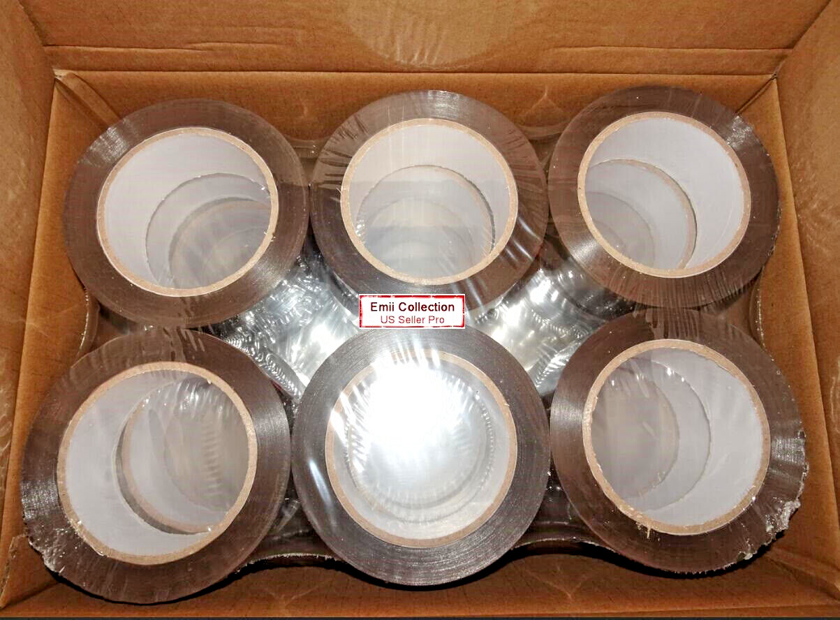 12 Rolls Professional Sealing Packing Industrial Tan Tape 2 Mil 2” x 110 Yard