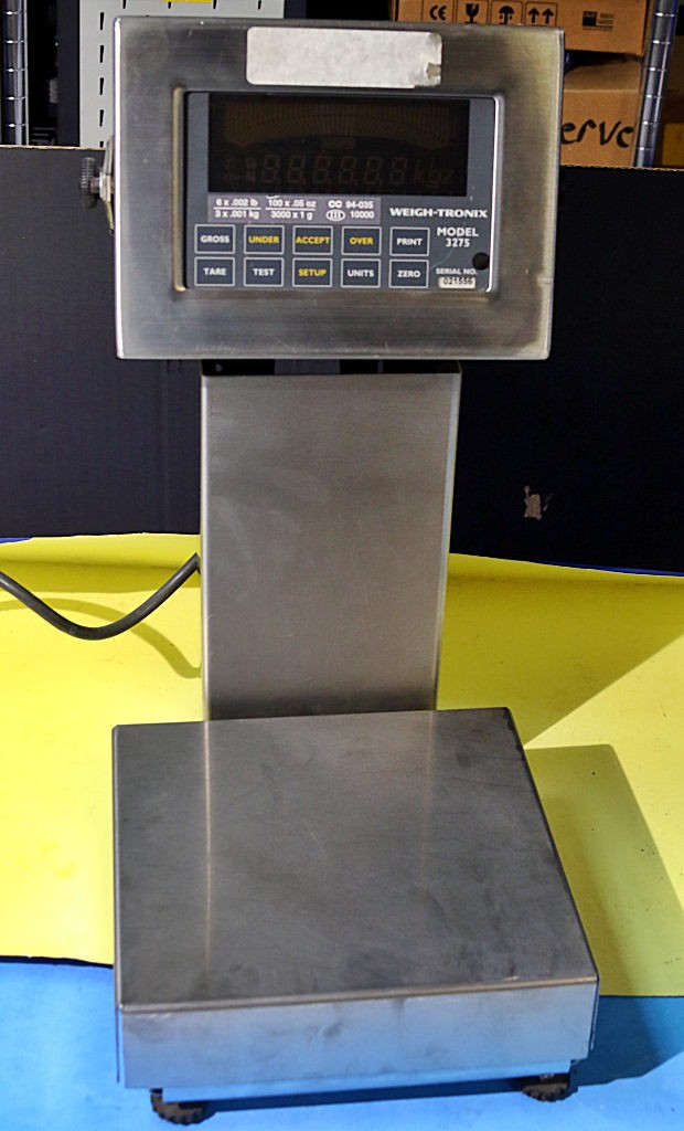 Avery Weigh-tronix 3275 Checkweigher 12lb x .002 200oz x .05 6kg x .001 w/ Stand