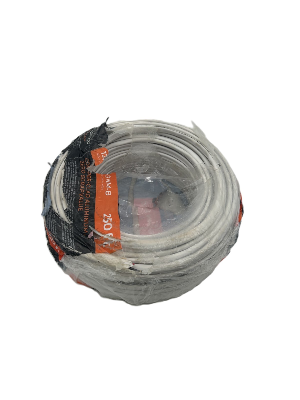 Copperweld 12/3 NM-B Solid Copper Clad Aluminum Wire 250ft 600V