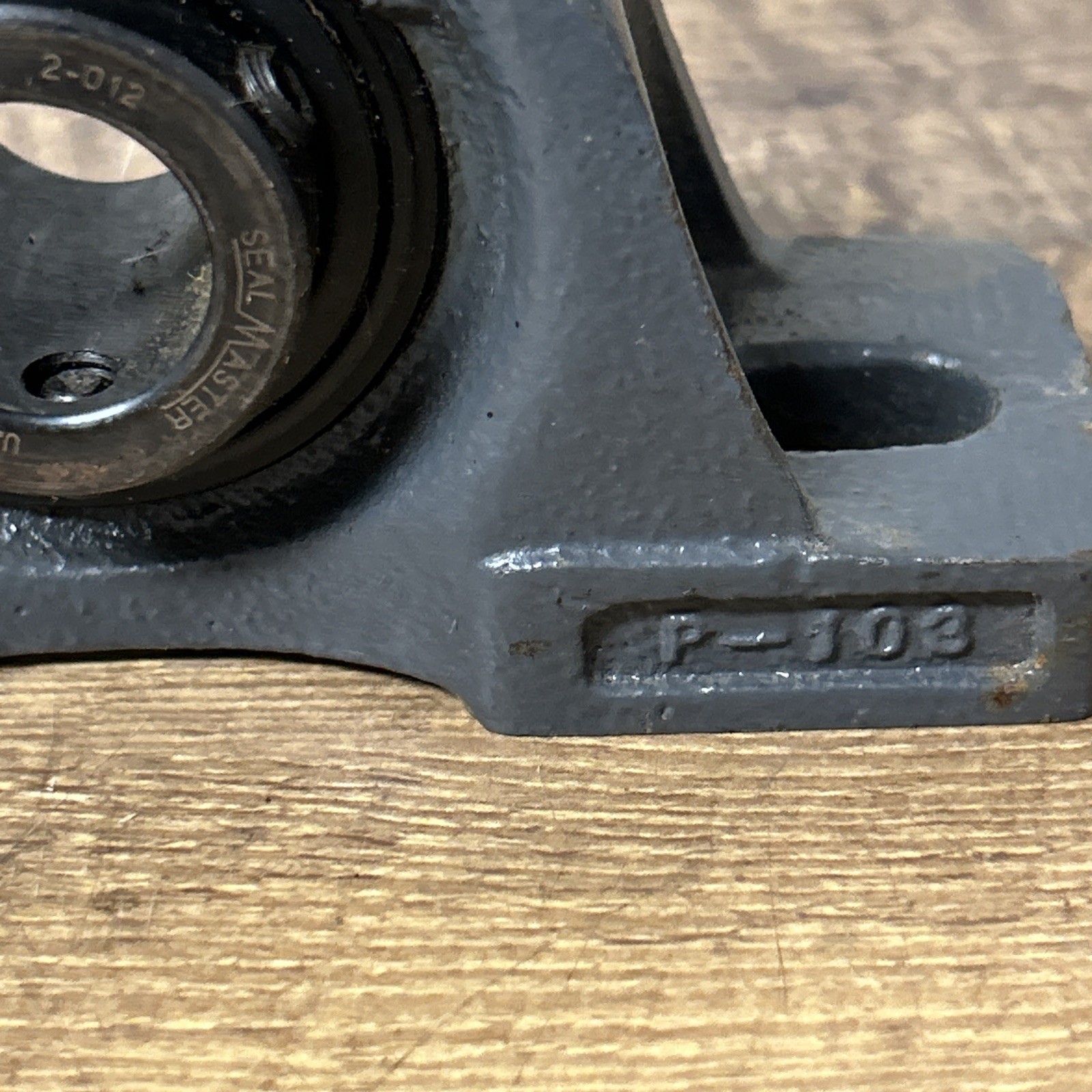 SealMaster P -103 Pillow Block Bearing, 3/4” Bore Diameter, Cast Iron