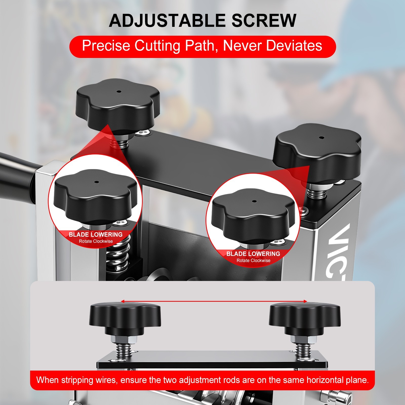 6 Hole Manual Wire Stripping Machine 3-17mm Drill Powered Scrap Wire Stripper