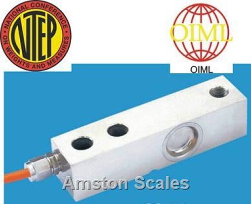 1,000 LB SHEAR BEAM LOAD CELL W/FOOT & SPACER NTEP LEGAL FOR TRADE SCALE SENSOR