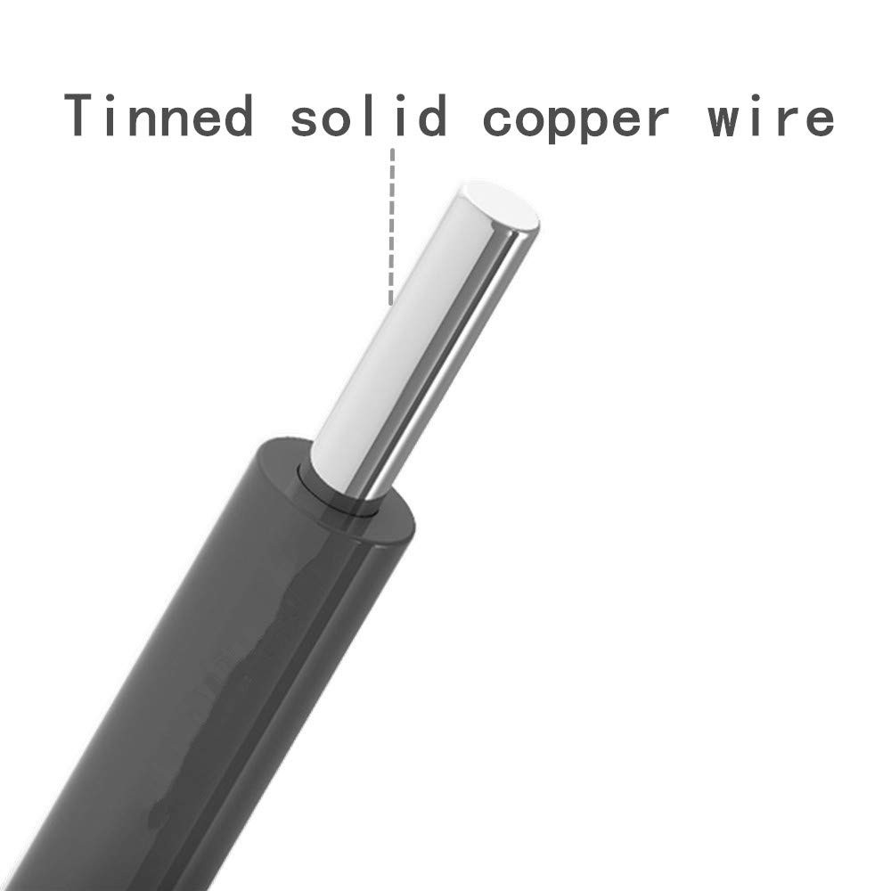 24 AWG Solid Core Wire Kit 6 Colors 30ft Each Tinned Copper PVC Hookup Wire