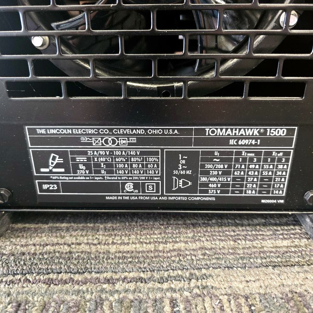 Lincoln Electric Tomahawk® 1500 Plasma Cutter with Hand Torch New Open Box