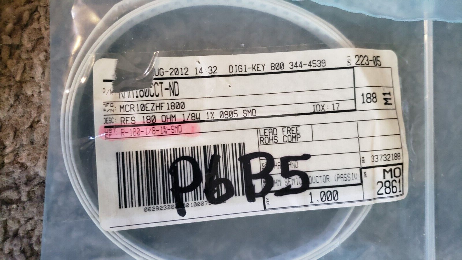 NEW HUGE Variety LOT 1000 Surface Mount IC Chips Resistors # MCR10EZH ERJ-6ENF