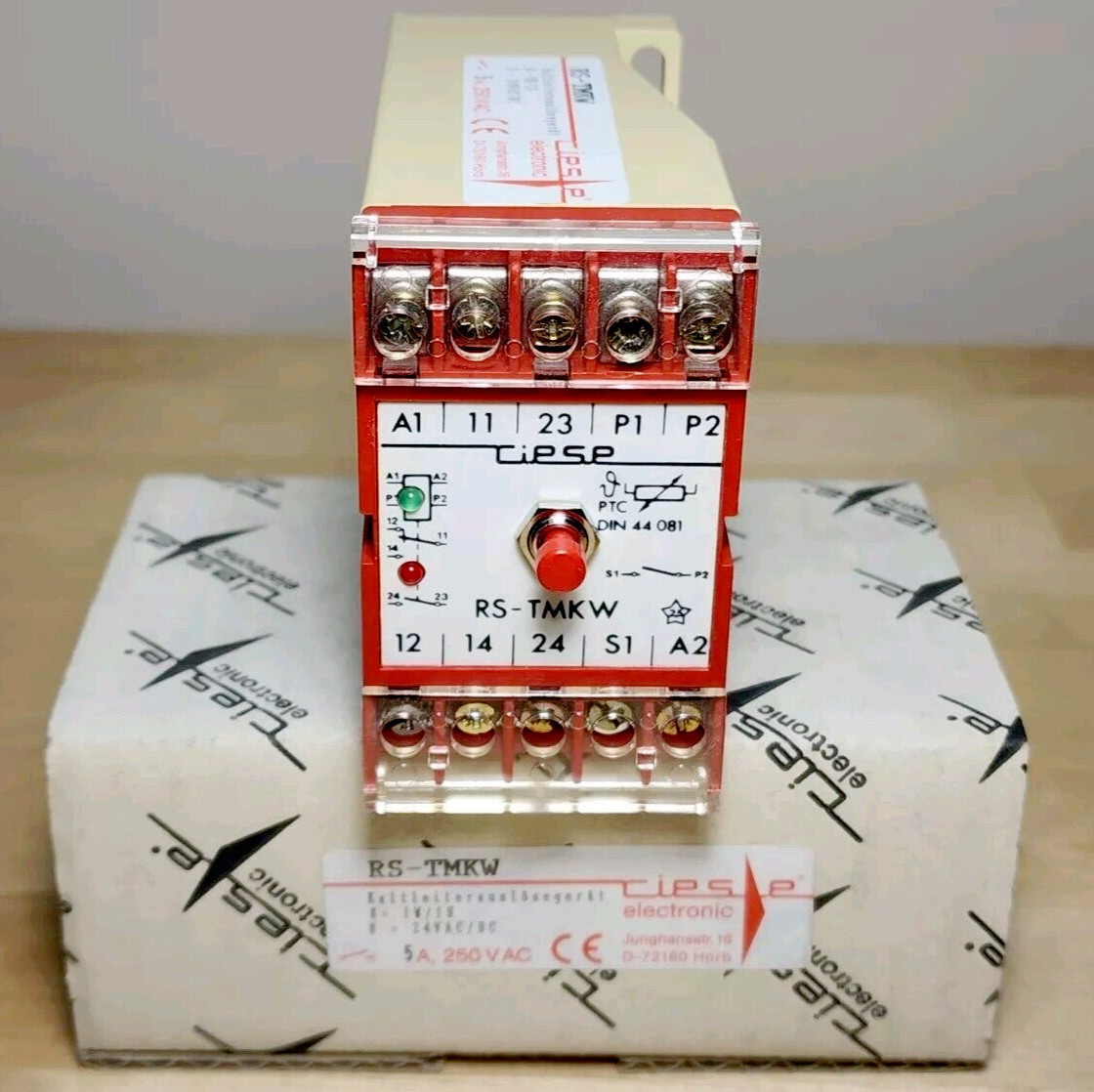 Riese RS-TMKW PTC Thermistor Release Relay 24V AC/DC Temperature Monitor Protect