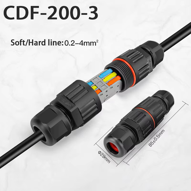 IP68 Waterproof Joint Wire Quick Connection Waterproof Connector 2/3 Pin Solder