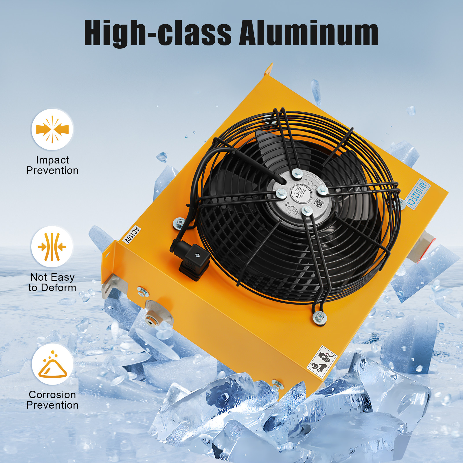1450rpm 26.42Gal/min Flow Rate 100l/min 110v Hydraulic Oil Cooler