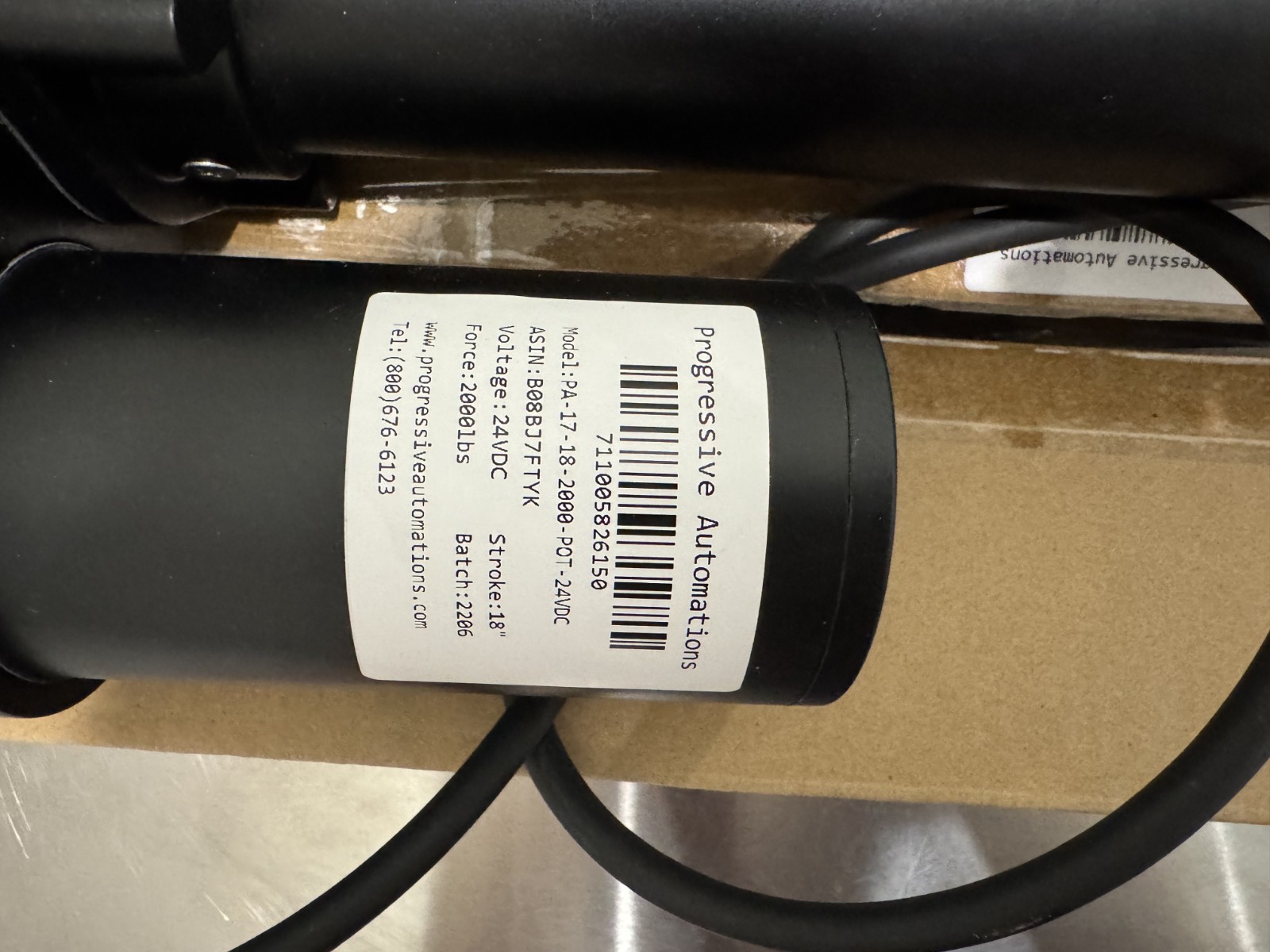 Progressive Automations Heavy Duty Linear Actuator PA-17-18-2000-POT-24VDC