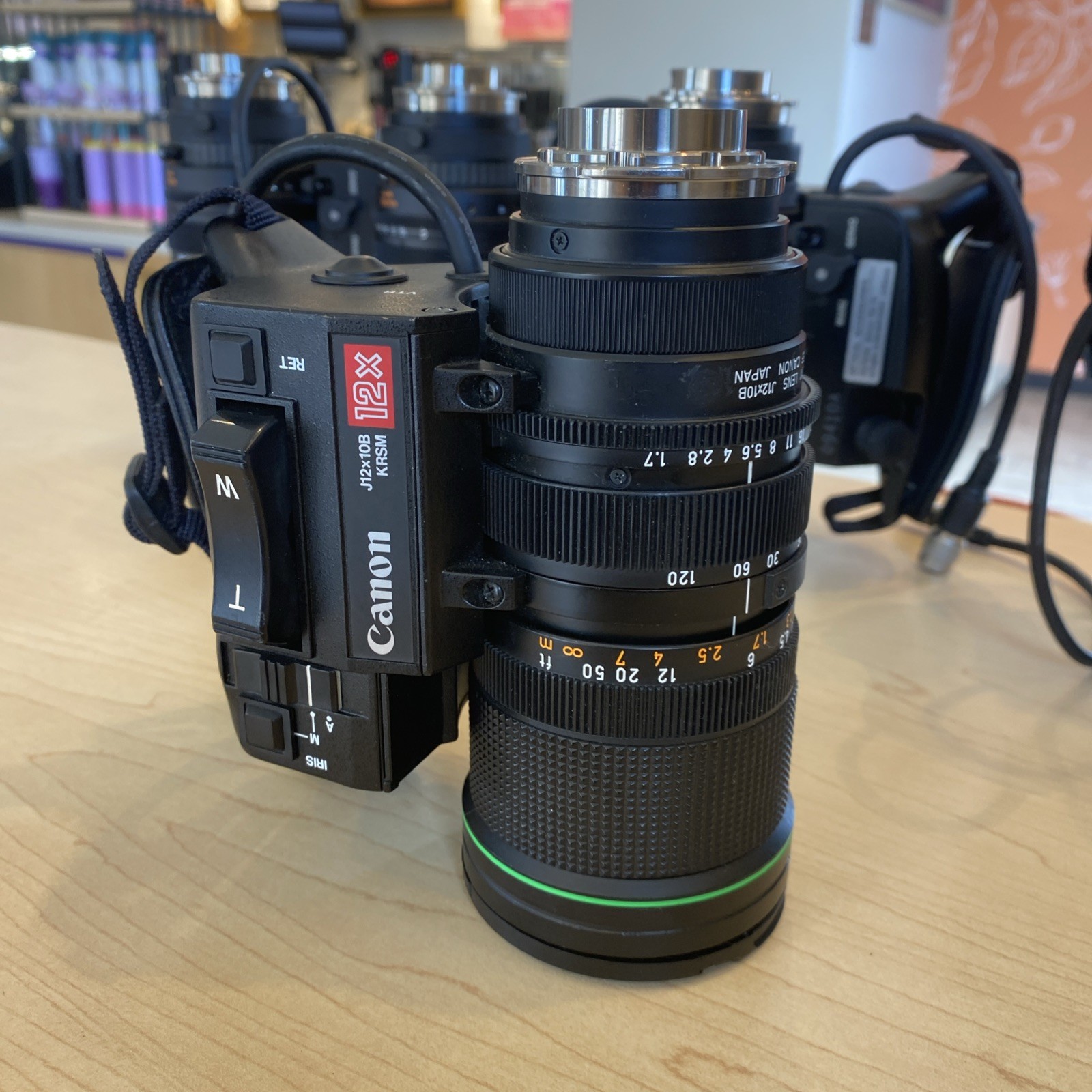 Canon Macro TV Zoom Lens J12X10B 10-120Mm 1:1.7 Servo J12x10B KRSM 12x Bx#1 L#24