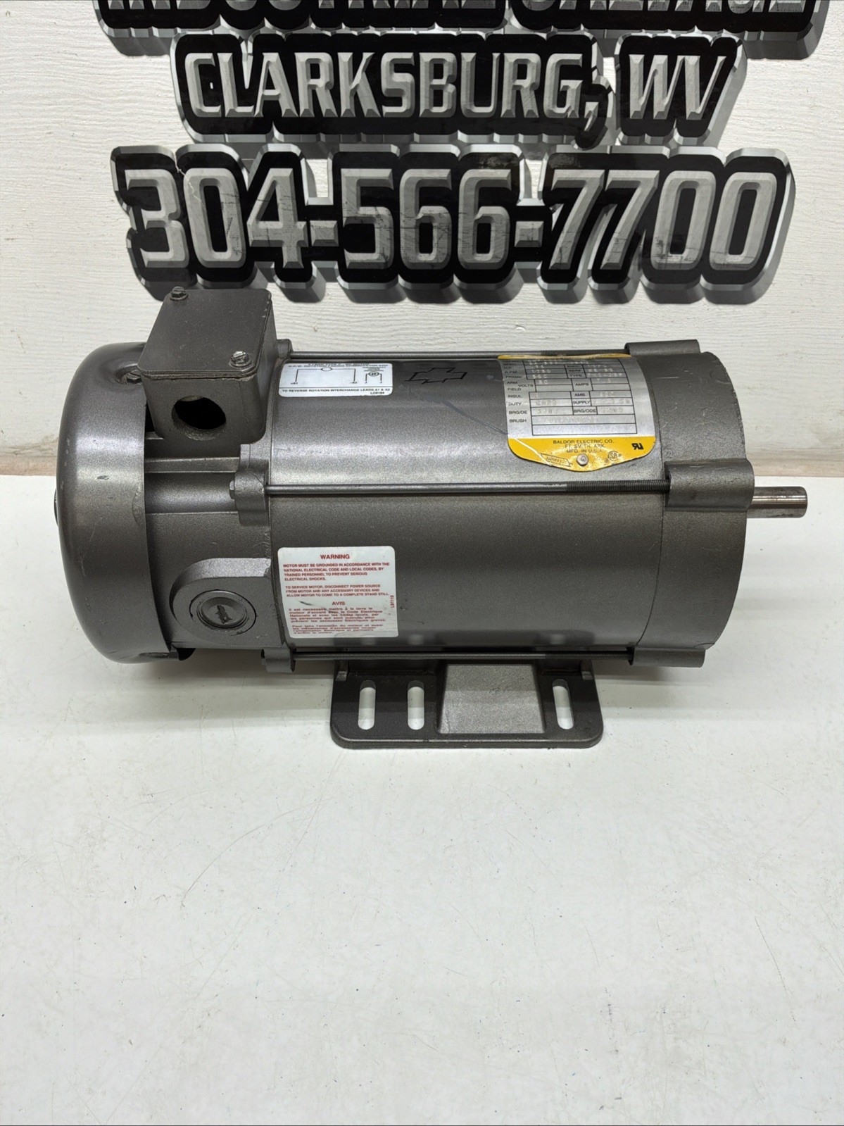 Baldor DC Industrial Motor CDP3440 3/4HP 90 VDC 1750 RPM NEW