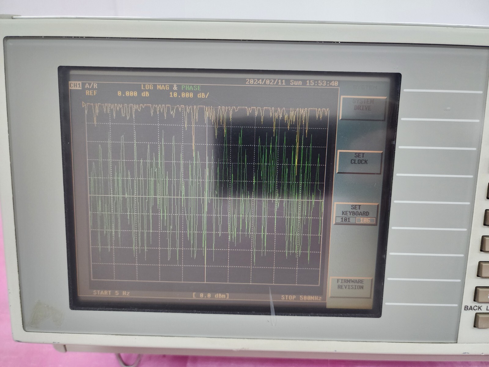 ADVANTEST R3753B Network Analyzer, 5 Hz to 500 MHz