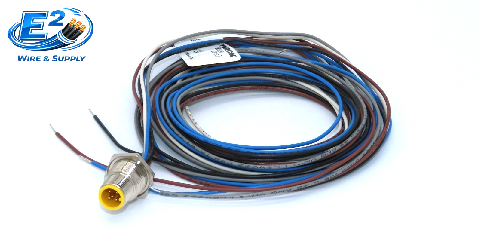 Turck FSFD 4.5-2M 5 Position Single Ended Cordset M12 Male to Pigtail