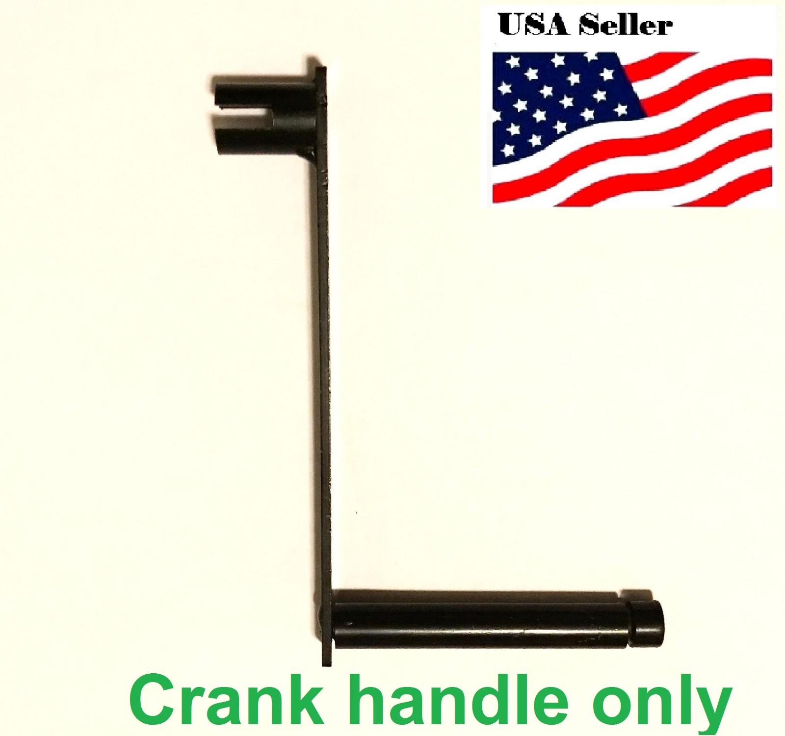 Black Steel Hand Crank 8mm 5/16″ shaft cranking handle metal