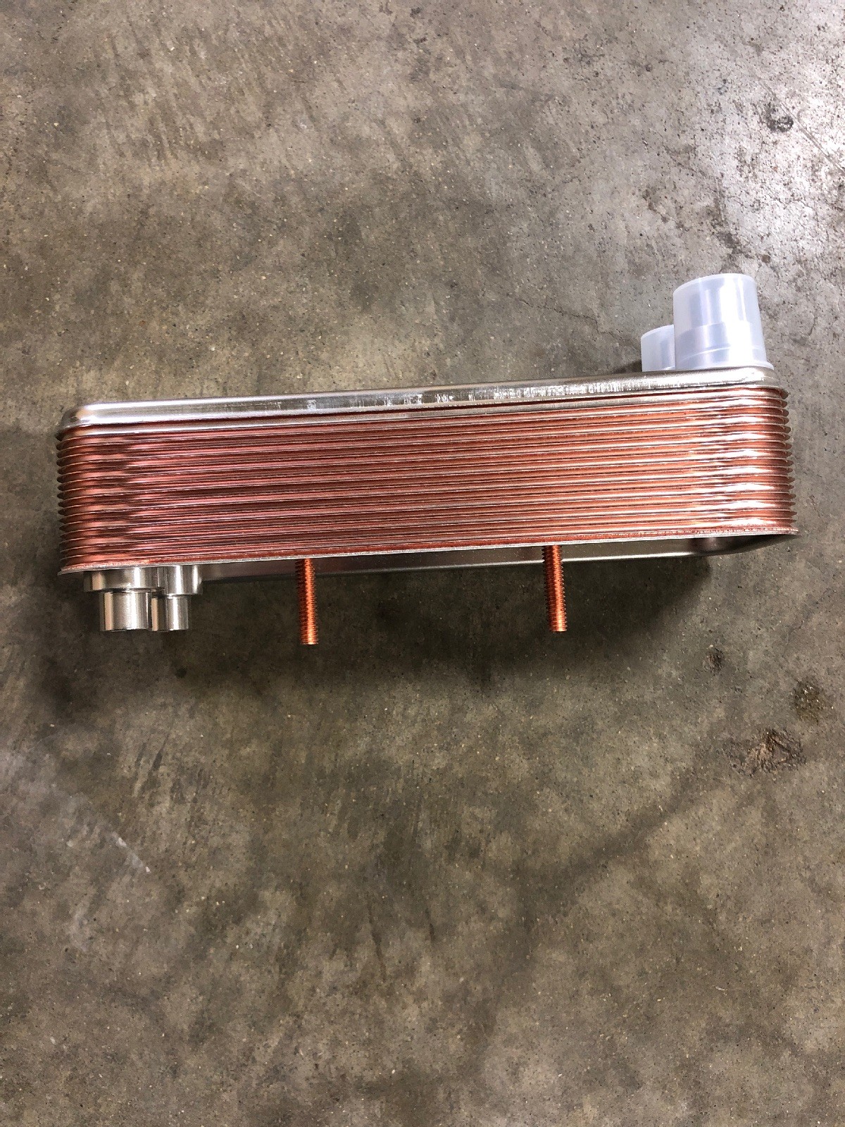 NEW, ALPHA LAVAL, AC10-16, BRAZED PLATE HEAT EXCHANGER, -58 – 347F, R410A. (41C)