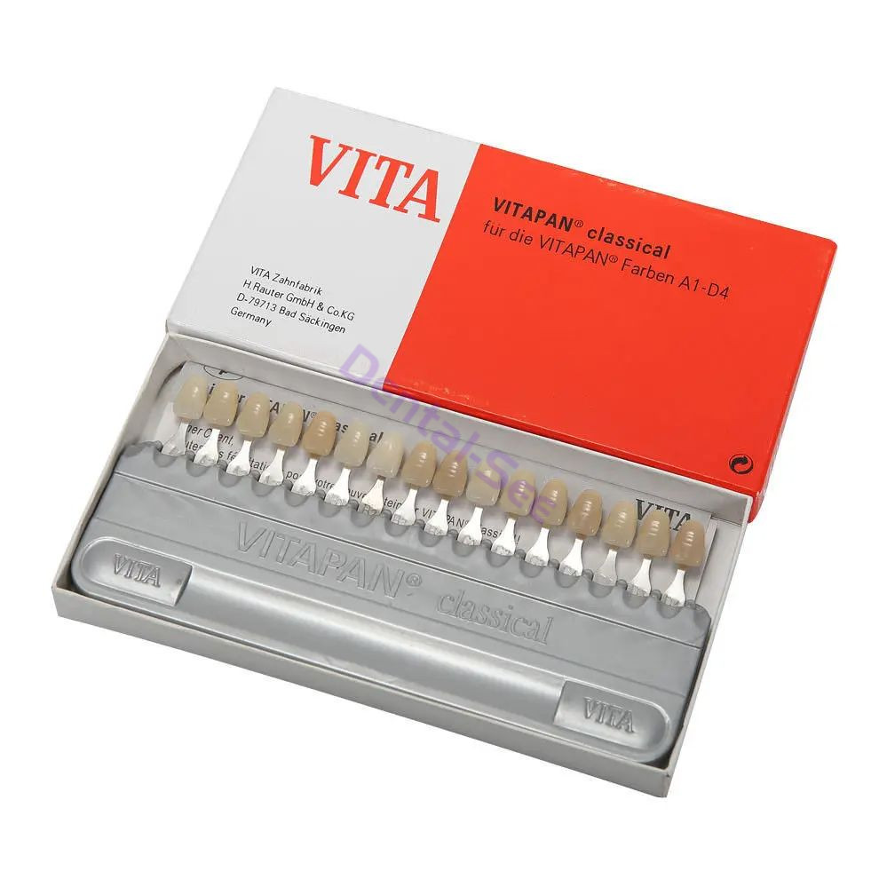 Vita Classical Shade Guide Dental Materials A1-D4 16 Colors Teeth Whitening USA
