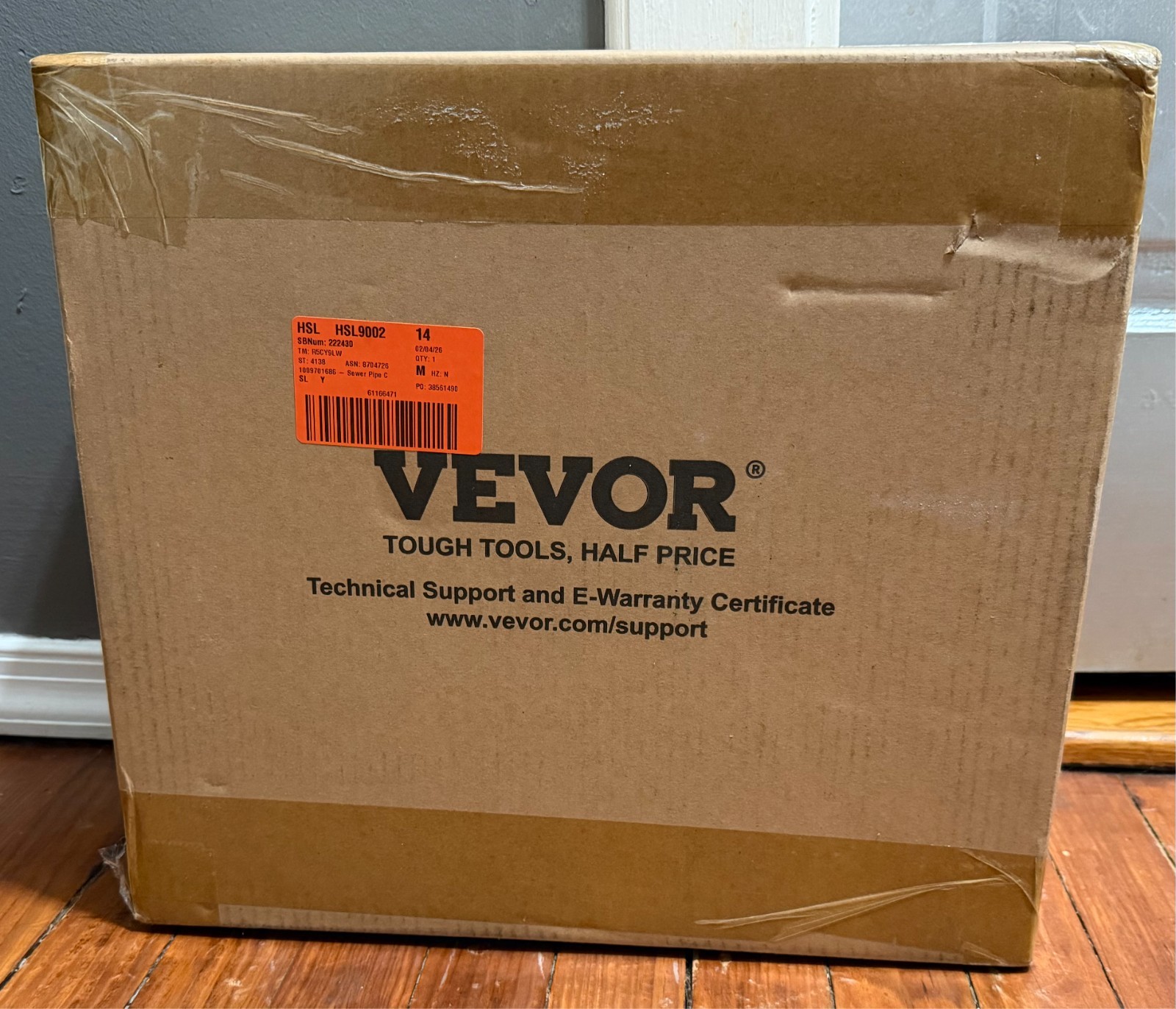 Vevor Sewer Pipeline Inspection Camera 7 in. Screen 98 ft with DVR 16GB SD Card