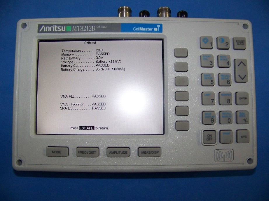 Anritsu MT8212B Ver. 5.10 firmware Cell master with 11 options full test