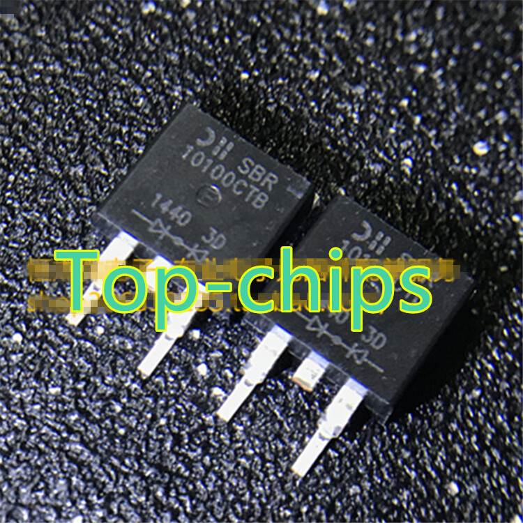 (5PCS) SBR10100CTB-13 DIODE ARRAY SBR 100V 5A D2PAK 10100 SBR10100 SBR10100CTB