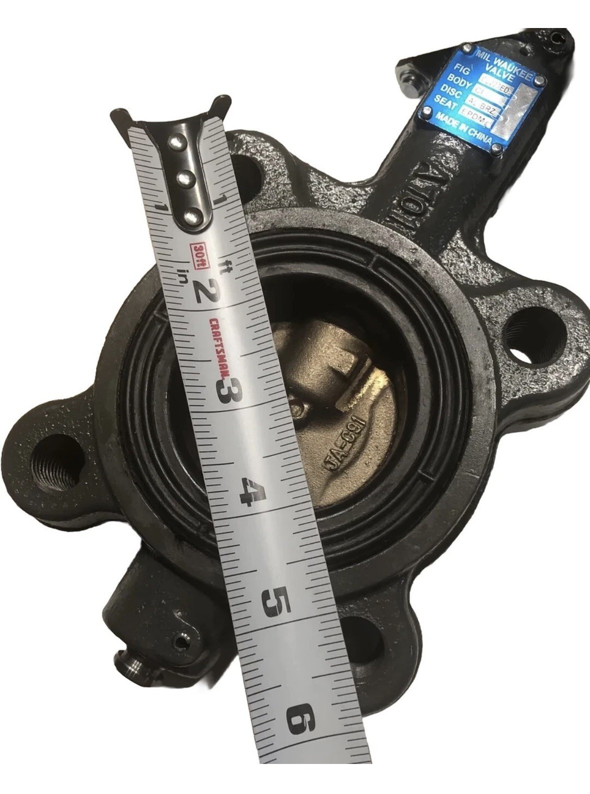 Milwaukee Valve GLA23E C 2 Butterfly Valve Spring Return Cast Iron NEW