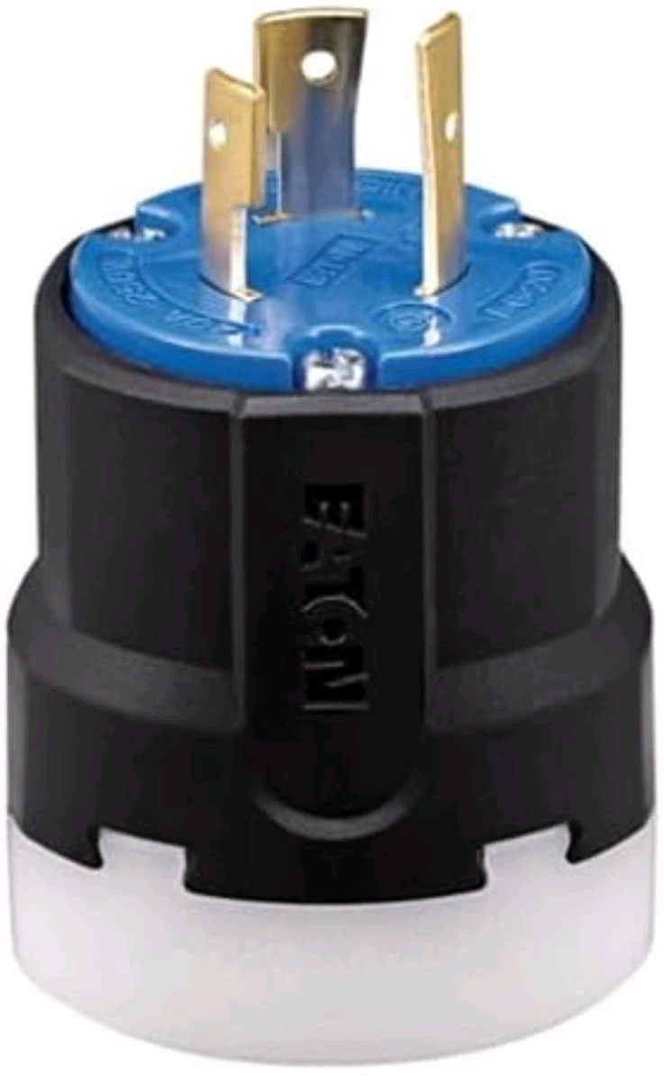 BOX OF 6 NEW Eaton AHCL630P Locking Plug L6-30P 30A 250V 2P 3W Blue Ultra Grip
