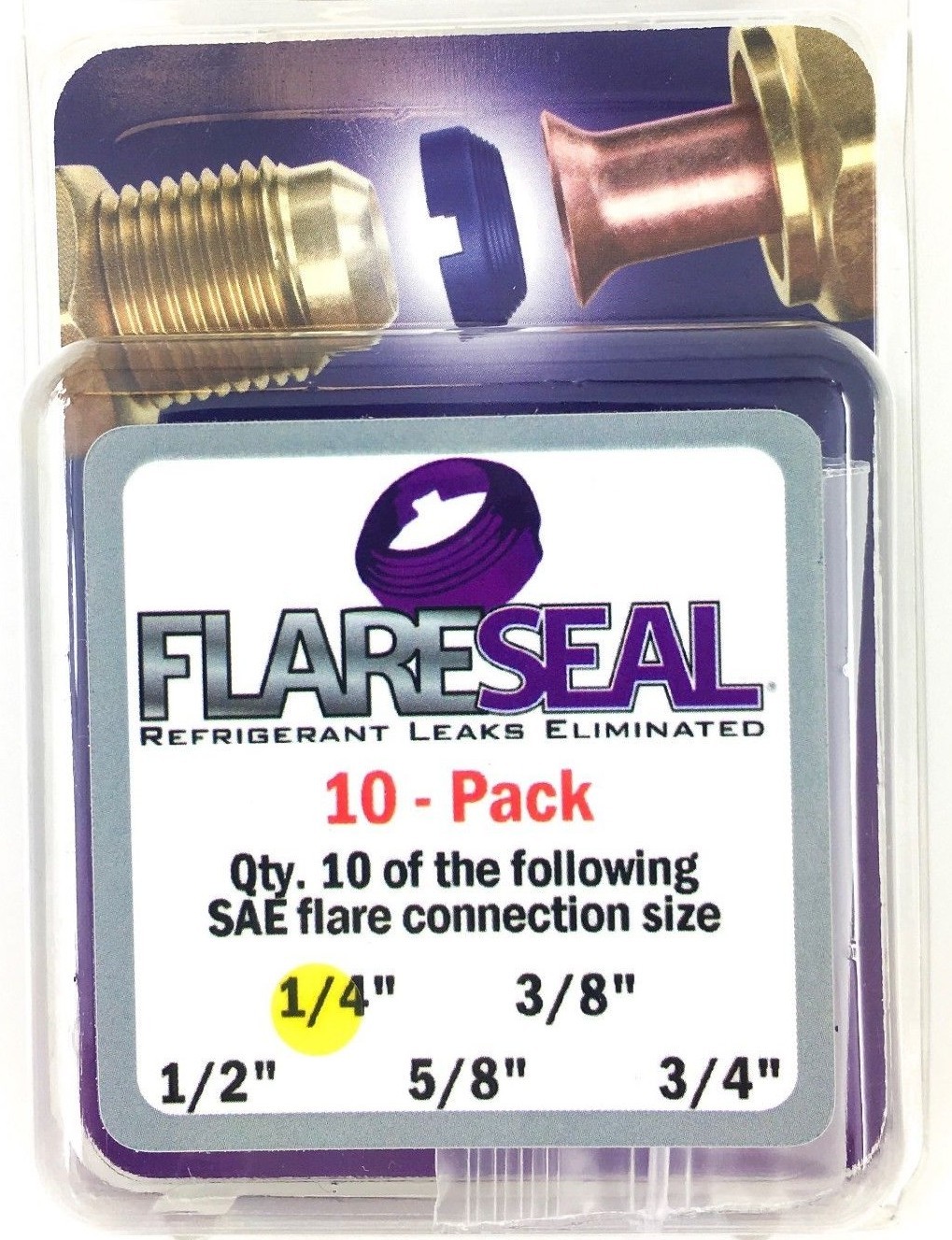 Ductless Mini Split or AC FlareSeal 1/4″ stop Leak 10 Pack Flare Seal FS04-10PK