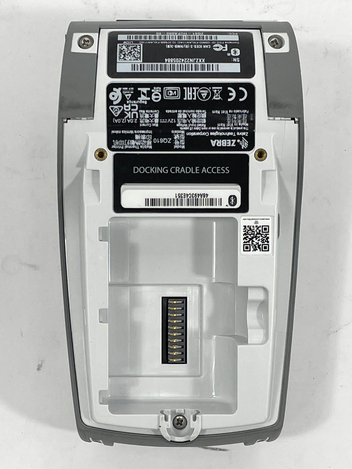 Zebra ZQ610 Direct Thermal Label Printer ZQ61-HUFA000-00 w/ AC – No Battery