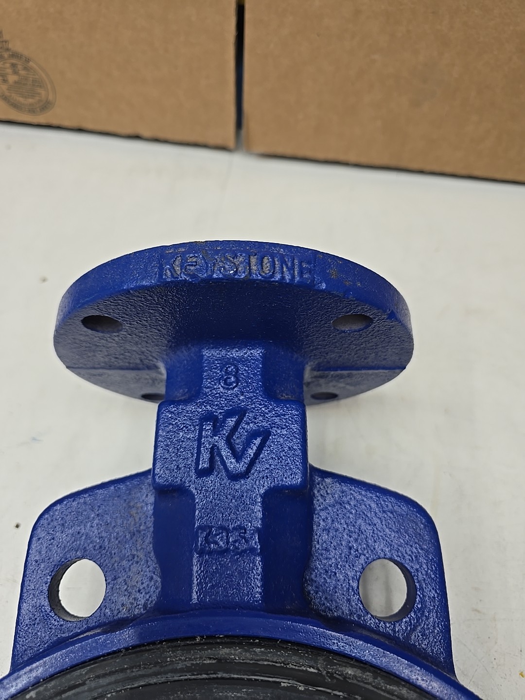 Keystone 990 Series Butterfly Valve, Wafer Style, Split Body 8 inch 316 SS