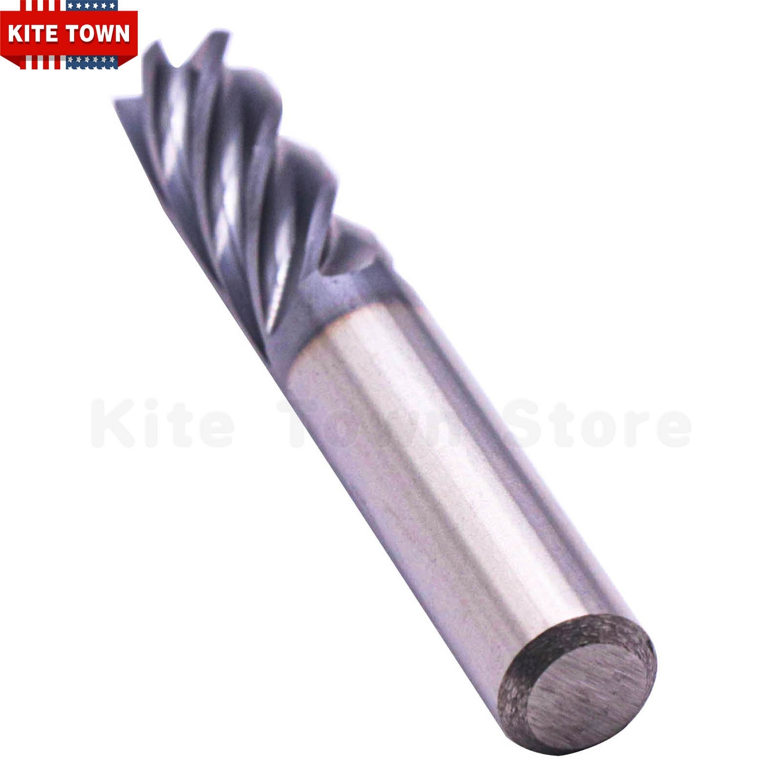3/8″ 6 Flute Variable Helix Carbide End Mill – .020 Corner Radius – AlCrN Coated