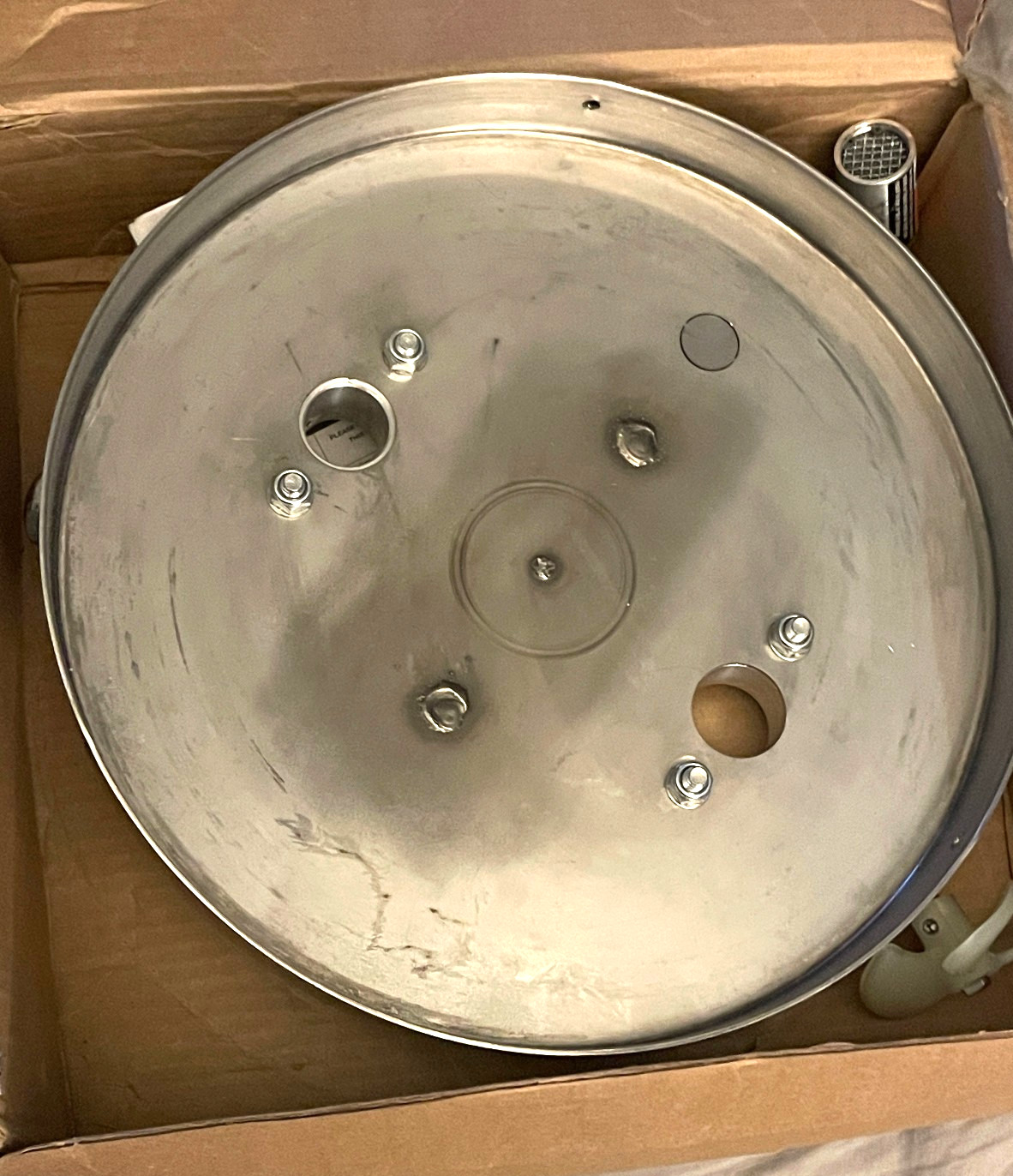 KREMLIN SAMES 5 GALLON AGITATOR STAINLESS STEEL W/ 5 GALLON S.S PAIL COVER