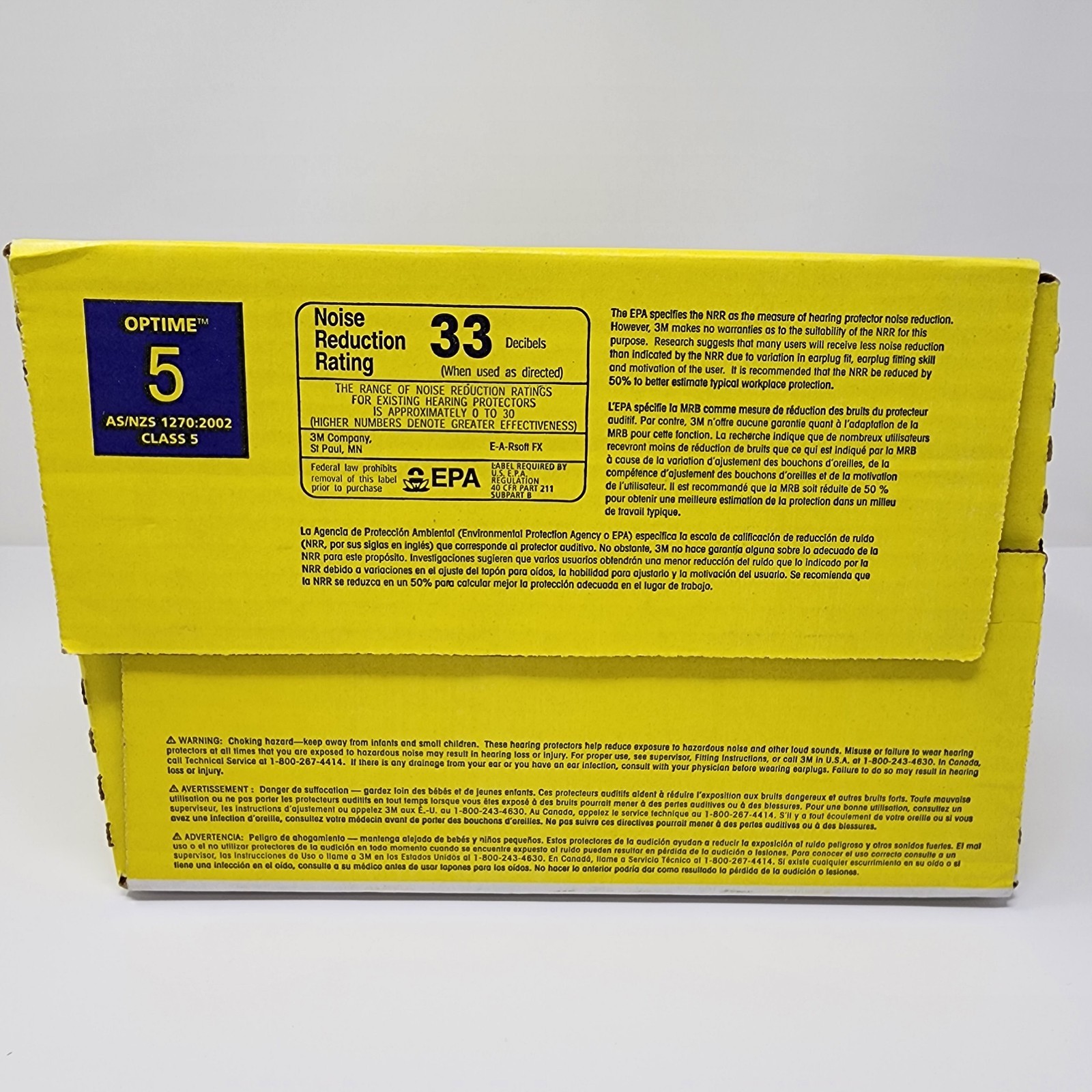 3M E-A-Rsoft FX Earplugs (200 Pairs) Yellow Bell Foam Uncorded 312-1261