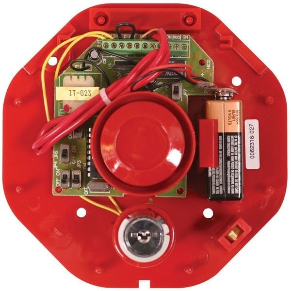 Safety Technology International 3Jyw2 Exit Door Alarm, Horn, 105Db, Red