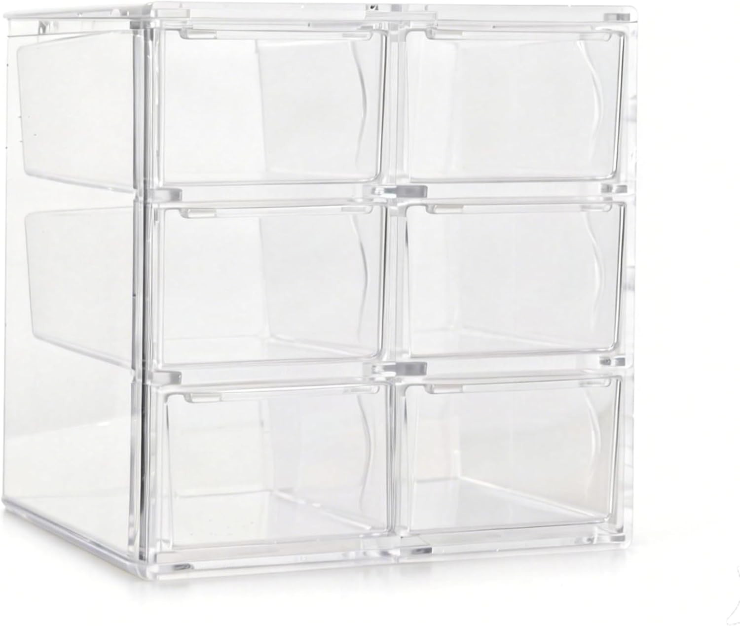Acrylic Drawer Organizer, Clear Desk Organizer with Drawer, Plastic Stackable…