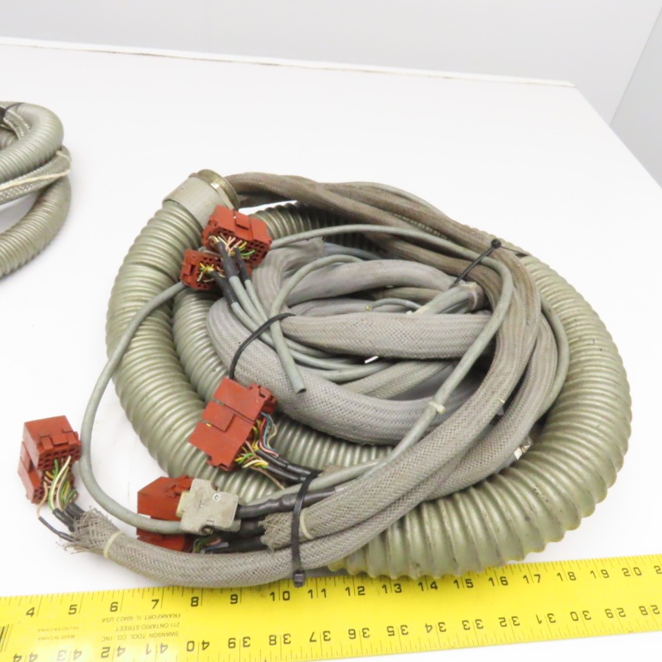 Cellular Concepts H-15-3 CellCon Horizontal Milling Machine Cables Sets Lot Of 2