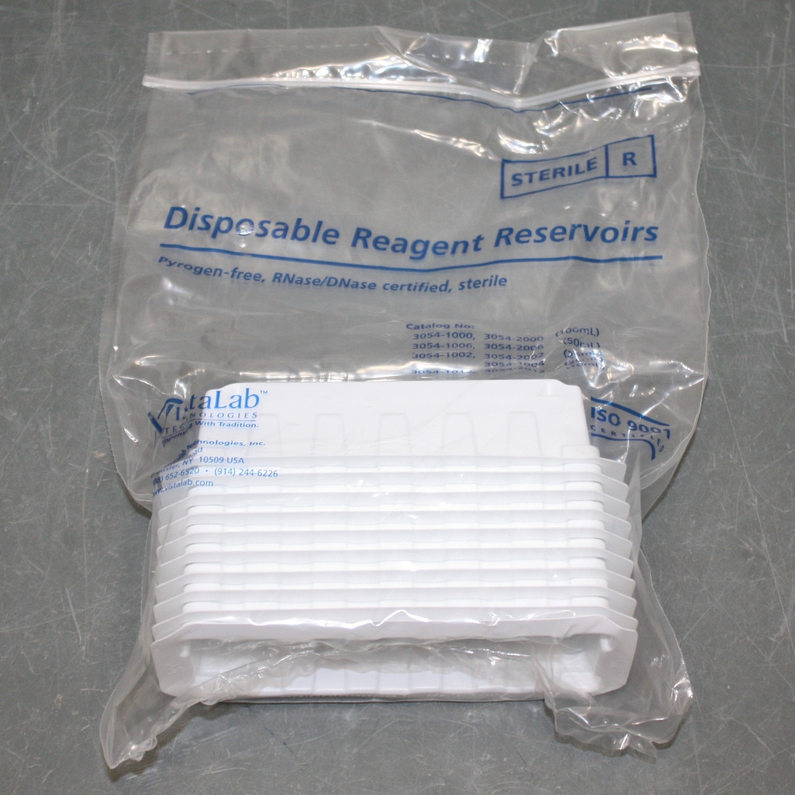 EXPIRES 04/2027 – (100) Celltreat Reagant Reservoir 3054-1004, 25mL, Sterile