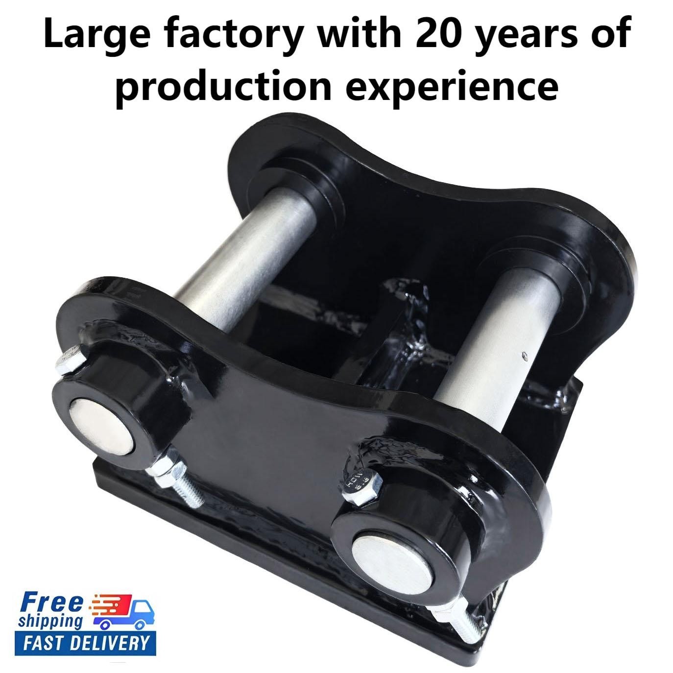 35mm Weld-On Bucket Ears Pin Set with Base Plate for CAT 302 MiNi Excavator