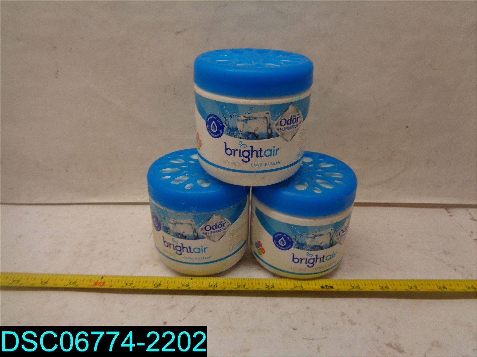 QTY=42OZ : (3 X 14OZ) Bright Air Super Odor Eliminator Cool & Clean 893484000884