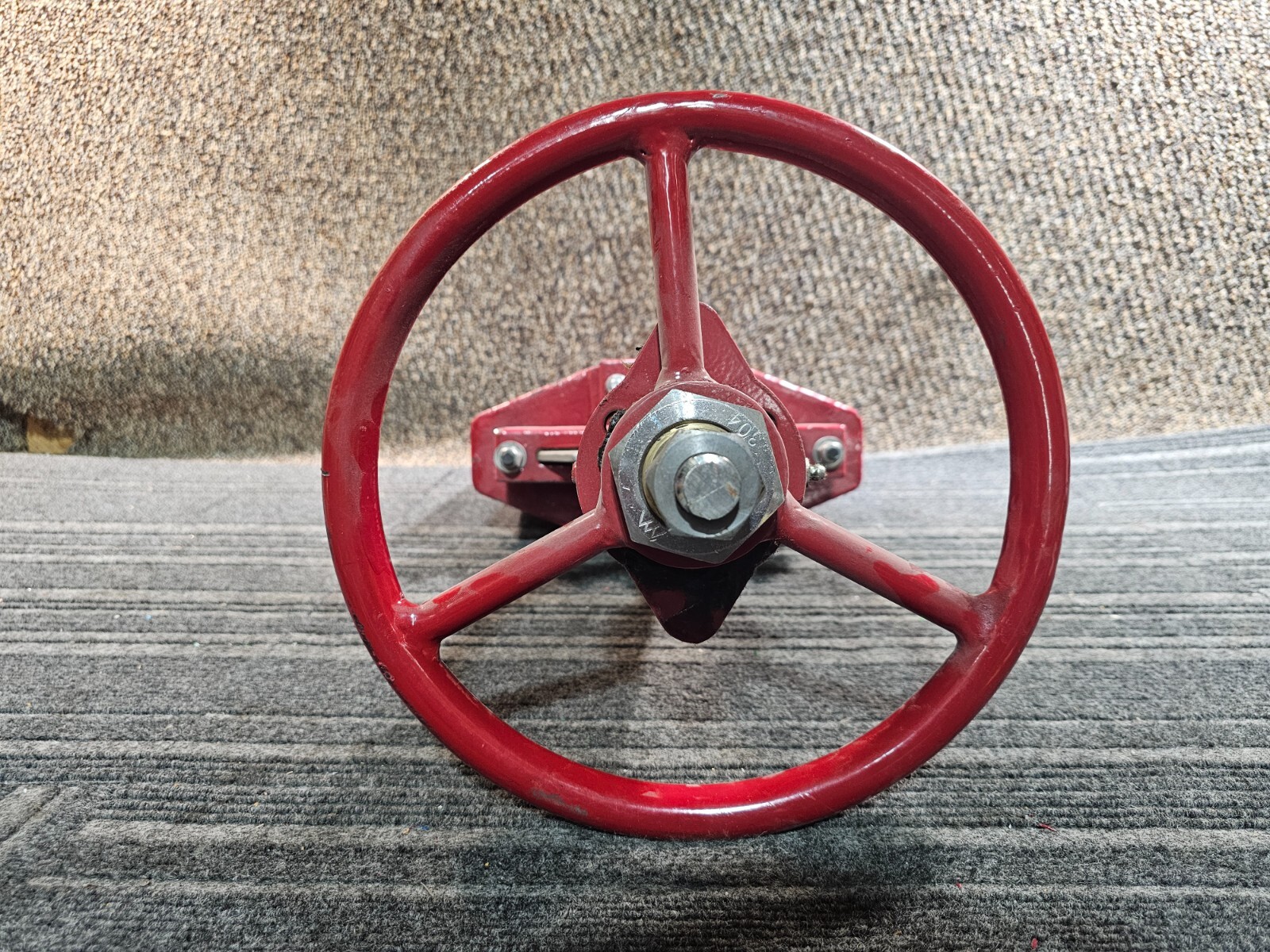RED VALVE Series Pinch and Check Gate Valve 6″, Red Powder Coated Finish