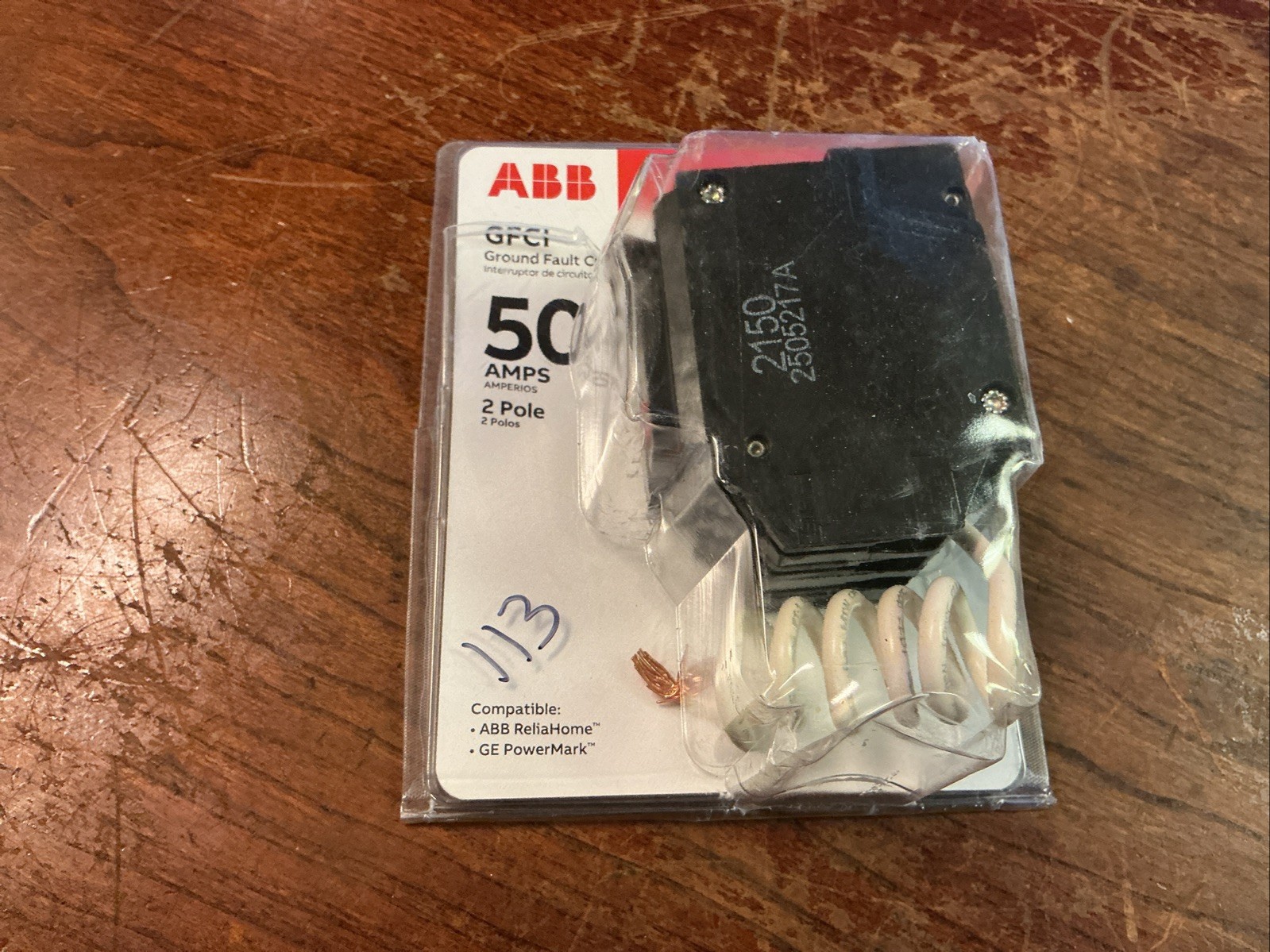 ABB THQL2150GFT2A 50A 240V 2-Pole GFCI W/Self-Test (New)