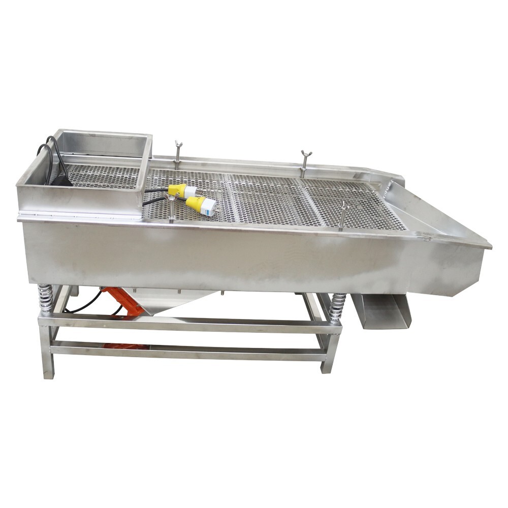 TECHTONGDA Full Stainless Steel Linear Vibrating Screen with10mm&5mm Screen 110V