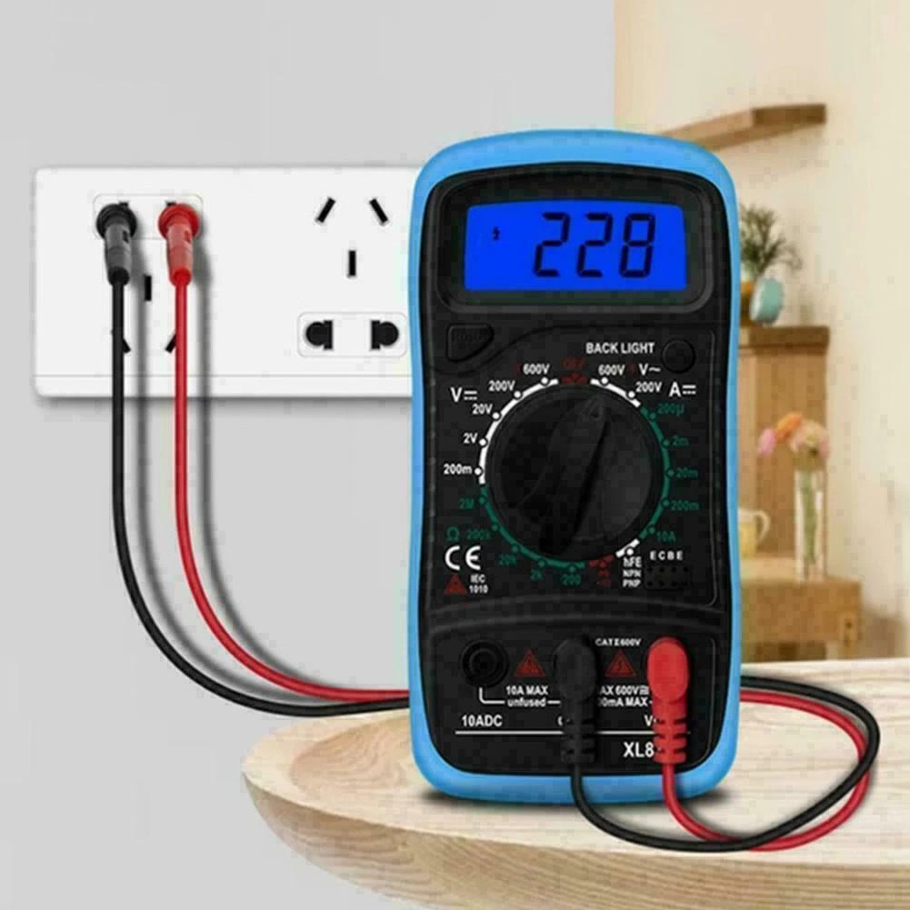 Digital Multimeter AC DC Voltmeter Ammeter Ohmmeter Volt Tester Meter XL830L