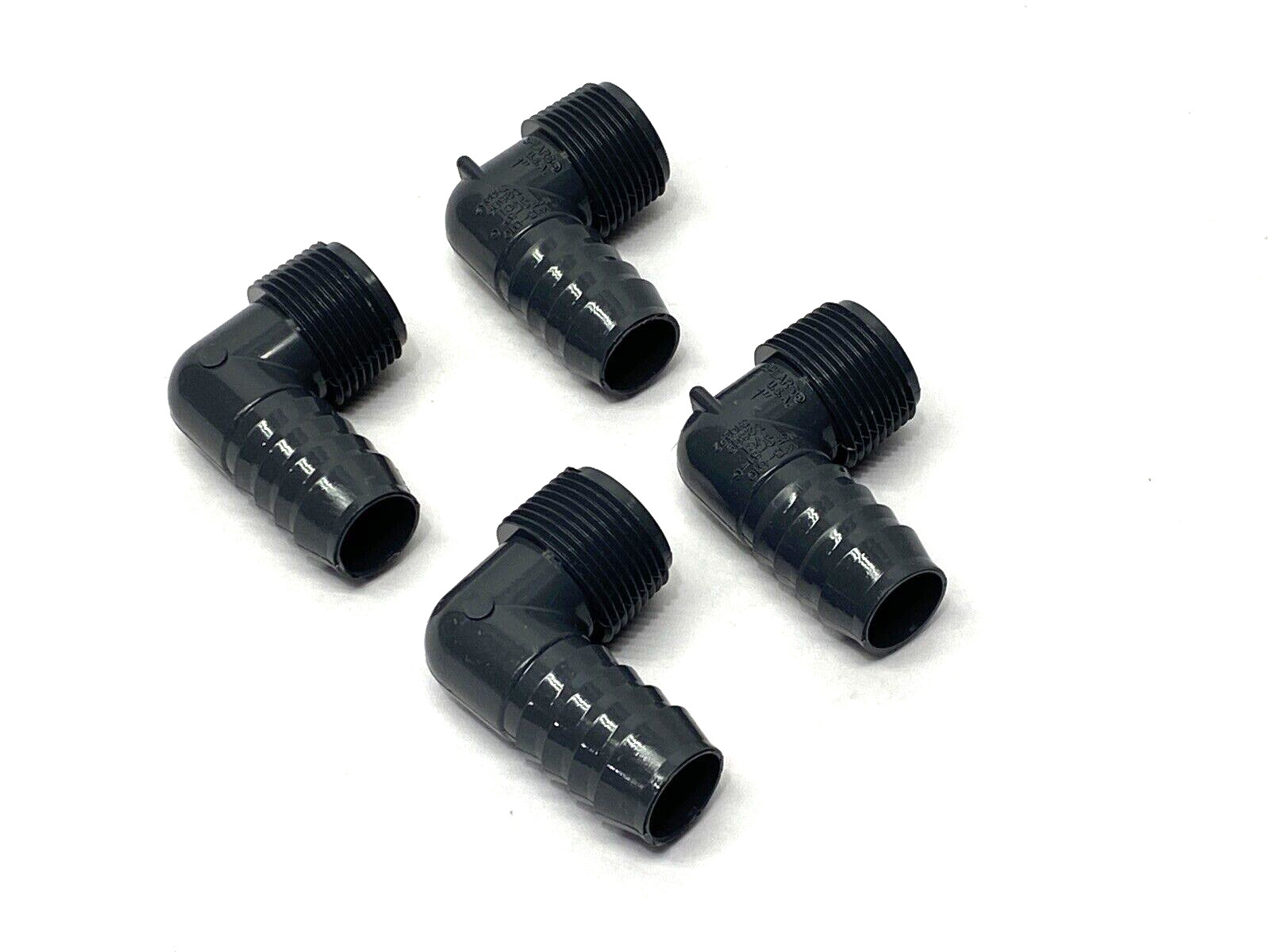 Spears 1413-010 Barbed Insert 1″ x Male 1″ PVC Elbow LOT OF 4