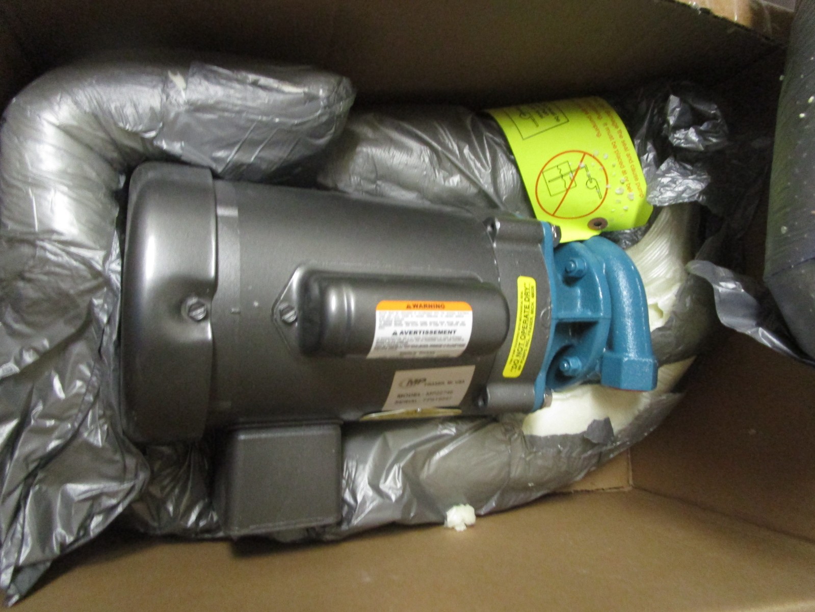 MP End Suction Centrifugal Pump and Motor Unit | MP22746 Baldor CL3405