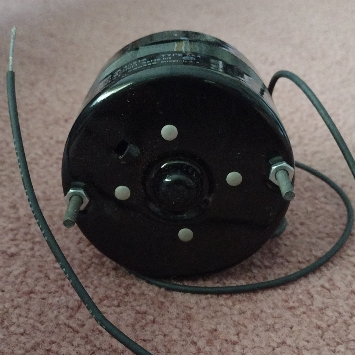 Redmond AK4H51A 115V AC 1PH Induction Motor 1550RPM 1/70HP Open Base Owosso Mich