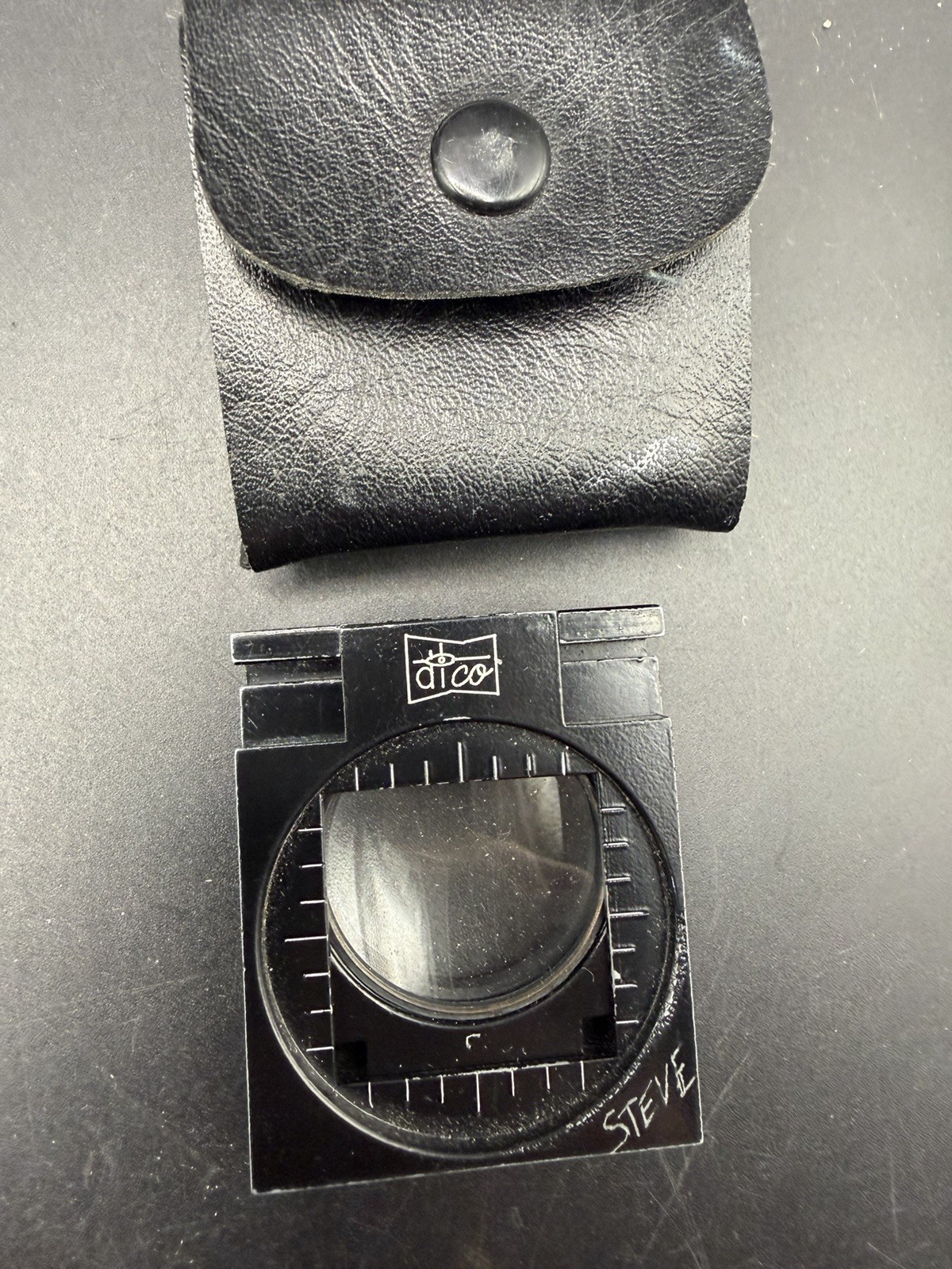 Mitutoyo 7308 Dial Thickness Gauge .001 & Dico Folding Linen Tester Loupe Lot